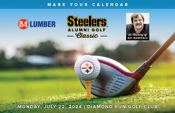 Please join us for the 27th Annual Steelers Alumni Golf Classic on Monday, July 22nd at Diamond Run Golf Club